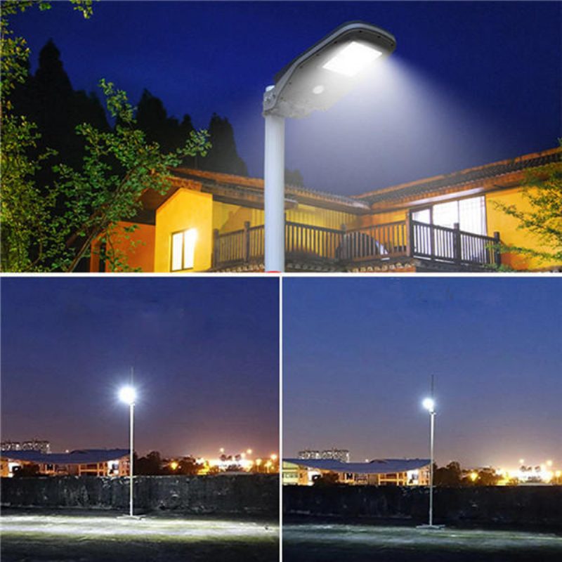 Aurinkoenergialla Toimiva Pir-liiketunnistin 30led Street Light Vedenpitävä Ulkoseinävalaisin Kaukosäätimellä