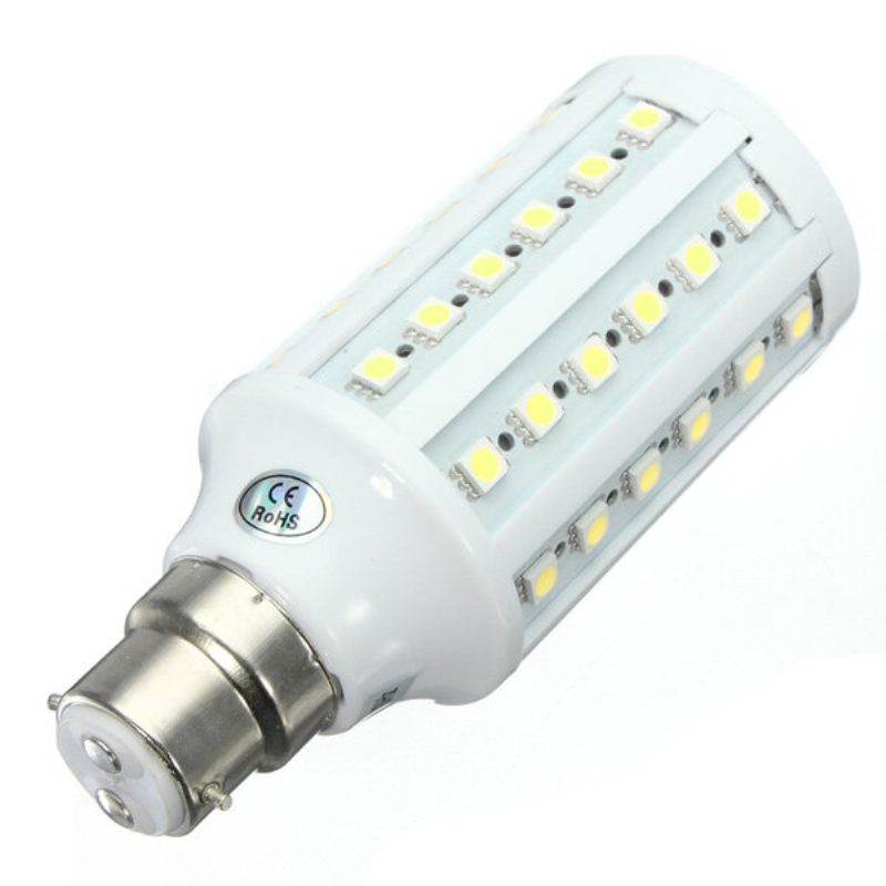 B22 10w Smd 5050 Valkoinen/lämmin Valkoinen 60 Led Maissilamppu Ac 110v