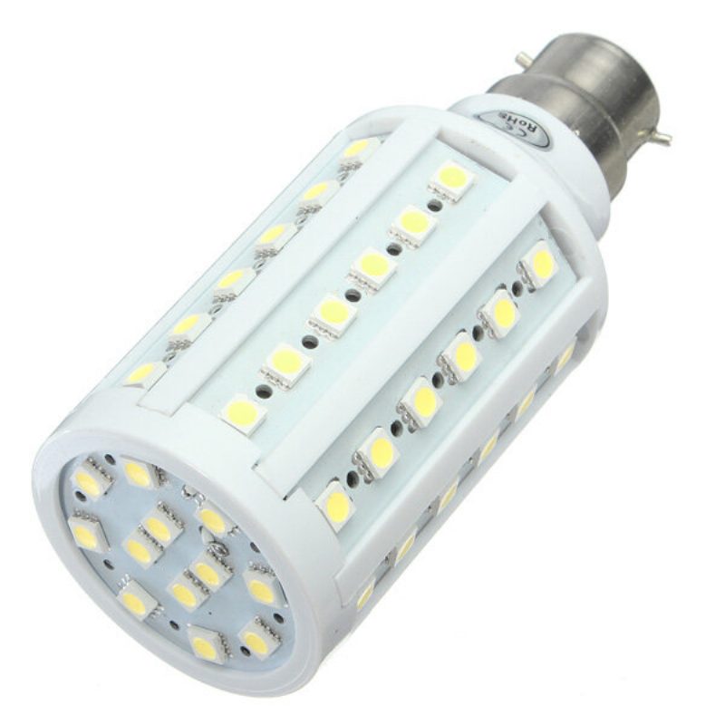 B22 10w Smd 5050 Valkoinen/lämmin Valkoinen 60 Led Maissilamppu Ac 110v