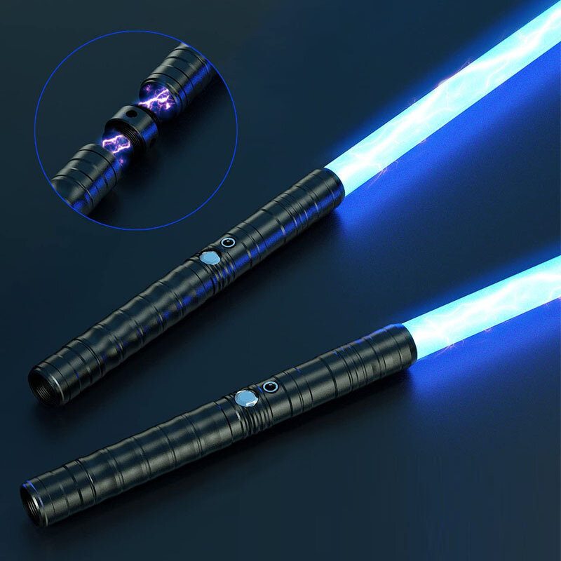 Bikight Lightsaber Rgb 7 Väriä 2-in-1 Led-valo Usb-ladattava Metallikahva Dueling Sound Light Saber Cosplay -lavarekvisiitta