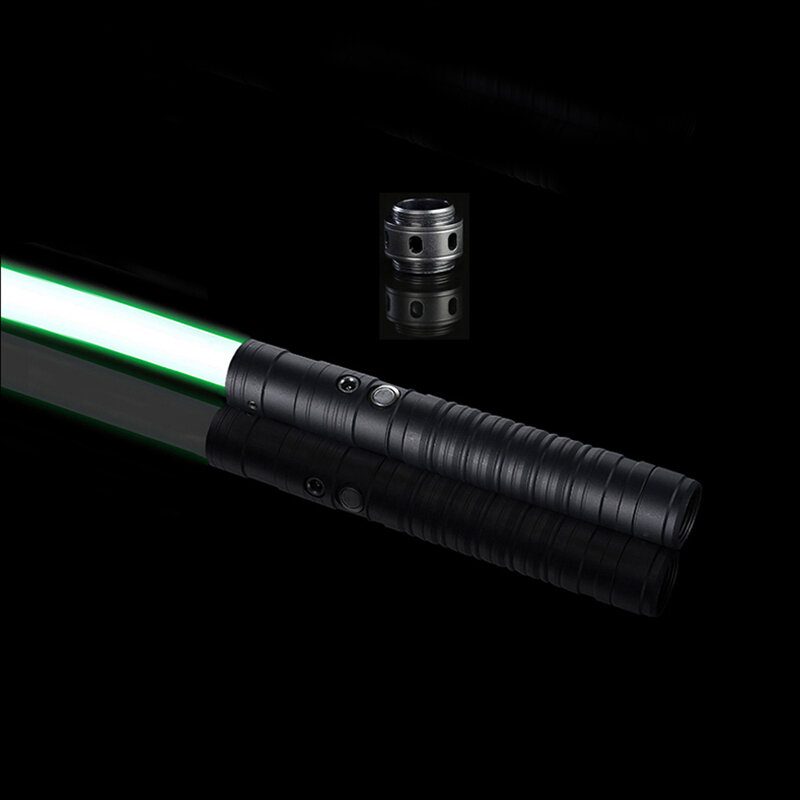 Bikight Lightsaber Rgb 7 Väriä 2-in-1 Led-valo Usb-ladattava Metallikahva Dueling Sound Light Saber Cosplay -lavarekvisiitta