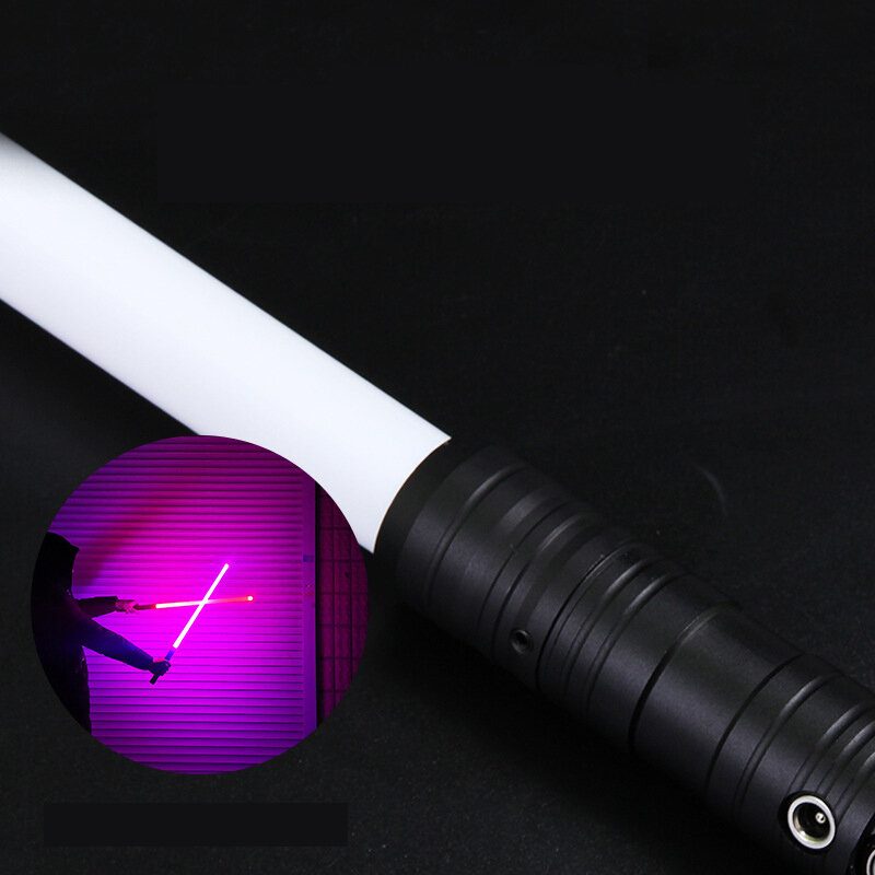 Bikight Lightsaber Rgb 7 Väriä 2-in-1 Led-valo Usb-ladattava Metallikahva Dueling Sound Light Saber Cosplay -lavarekvisiitta