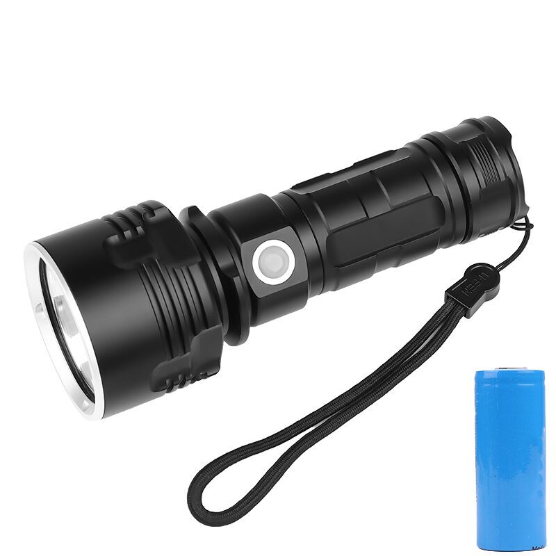 Bikight Xhp50 L2 3modes 1500lm Super Bright Led Taskulamppu Puku Usb Ladattava Led 26650 Akulla