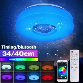 Bluetooth Led Kattovalo Rgb 3d Surround Sound Musiikki Himmennettävä Lamppu App Kaukosäädin