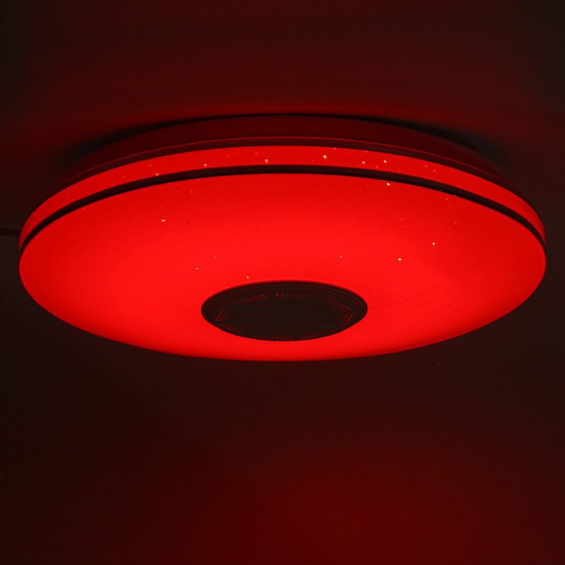 Bluetooth Wifi Led-kattovalo Rgb-musiikkikaiutin Himmennettävä Lamppu App-kaukosäädin