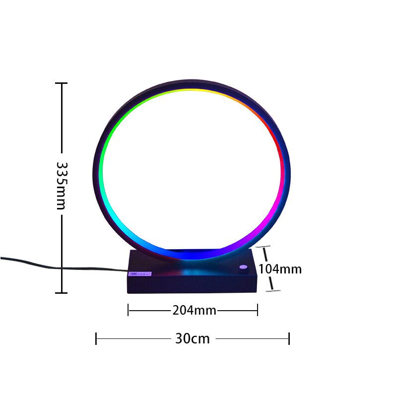 Luova Rgb Led-pöytälamppu Älykäs Sängyn Reunavalo Valaistus Makuuhuoneen Työhuoneen Olohuoneen Tunnelmavalaistus