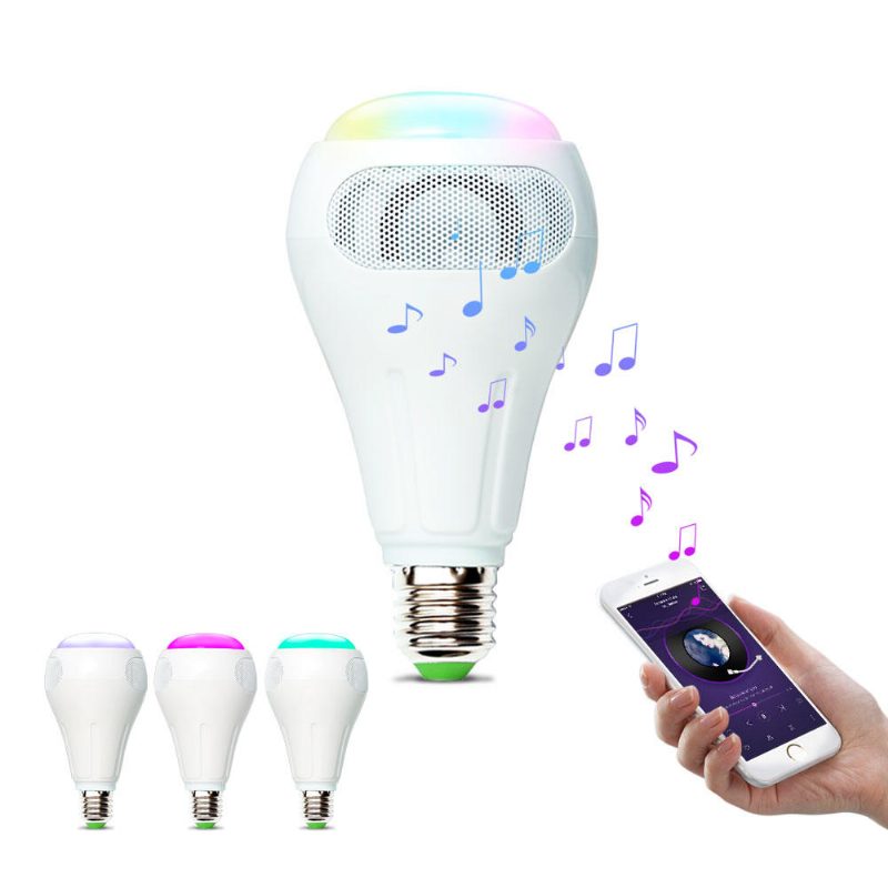 E27 12w Rgb+w+ww Smart Wifi App Control Led-lamppukaiutin Työskentele Alexan Ac110-240v Kanssa