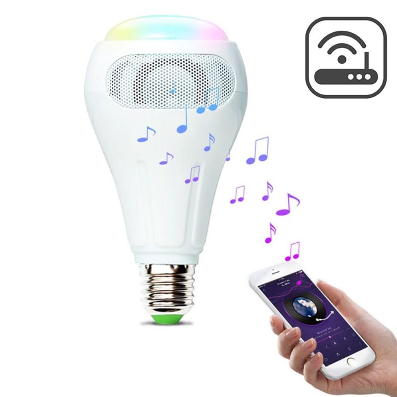 E27 12w Rgb+w+ww Smart Wifi App Control Led-lamppukaiutin Työskentele Alexan Ac110-240v Kanssa