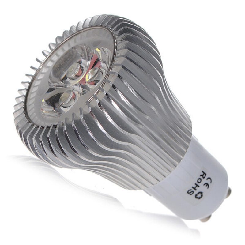 Gu10 6w 3 Led Valkoinen High Power Led Spot Lamppu 110-240v