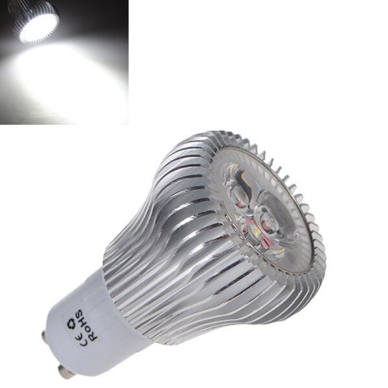 Gu10 6w 3 Led Valkoinen High Power Led Spot Lamppu 110-240v