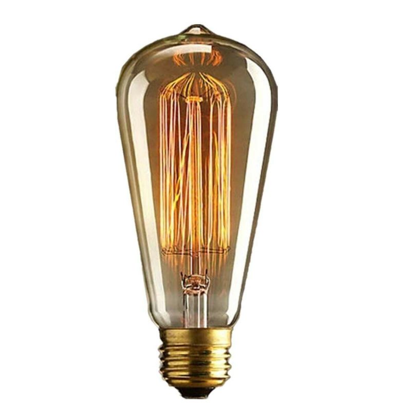 Kingso 2kpl 110v 60w Edison Retro -sarjan Volframilamppu Suora Lanka