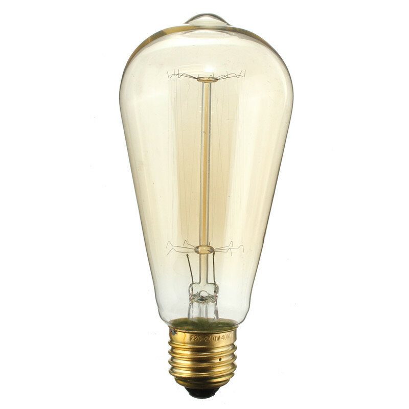 Kingso 2kpl 110v 60w Edison Retro -sarjan Volframilamppu Suora Lanka