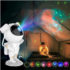 Led Creative Astronaut Galaxy -projektorilamppu Gypsophila Projection Tähtikirkas Yövalo Lapsille Kodinsisustus