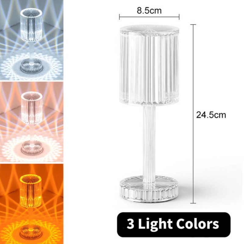 Led-kristalliprojektori Pöytälamppu Ravintolat Baari Vuoteen Sisustus Usb-pöytävalo Rgb-kaukosäädin Romanttiset Yövalot