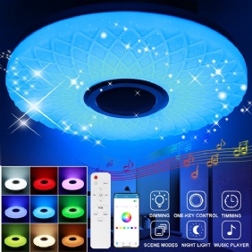 Led Rgb Music Kattolamppu Bluetooth App+kaukosäädin Lastenhuone Makuuhuone
