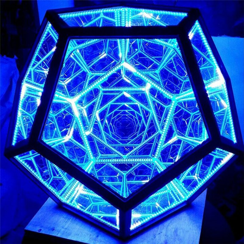 Led-yövalo Infinite Dodecahedron Color Art Light Decor Uutuus Joululahja Viileä Tekniikka Sisustus Kodin