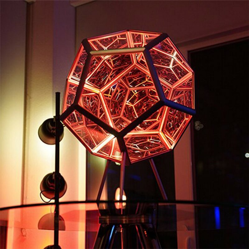 Led-yövalo Infinite Dodecahedron Color Art Light Decor Uutuus Joululahja Viileä Tekniikka Sisustus Kodin