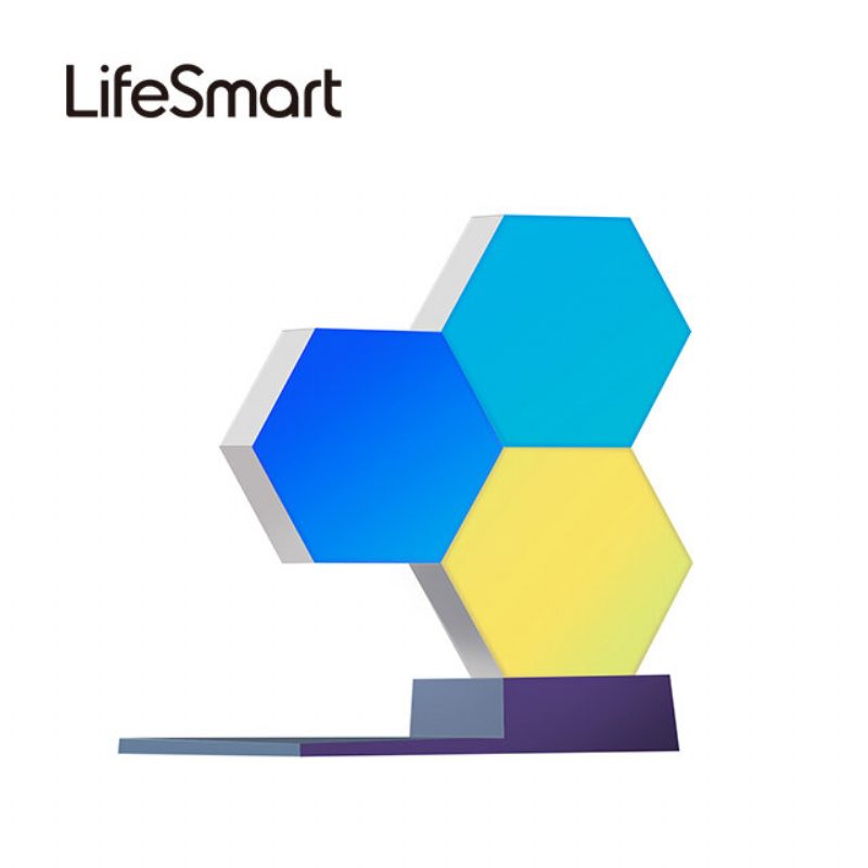 Lifesmart Cololight Led Quantum Light Smart Geometry Kokoaminen Diy-lampun Wifi Työskentele Google Assistantin Kanssa Alexa App Control