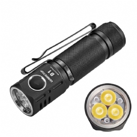 Lumintop D1 Triple Led 2000lm 180m Tir-linssi Pitkän Kantaman Edc-taskulamppu Vedenpitävä 18650 Pienikokoinen Taskulamppu