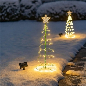 Luovat Joulukuusen Valot Joulun Kierre Led-valo Ulkona Joulukuusenvalo Xmas Decor Noel