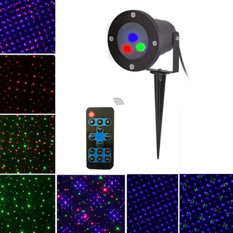 Mini Christmas Outdoor Rgb Dynamic Projector Stage Party Light Nurmikon Puutarhasisustus