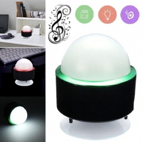 Mini Kannettava Langaton Bluetooth-kaiutin Ja Led-yövalo Iphone-tabletille Mp3