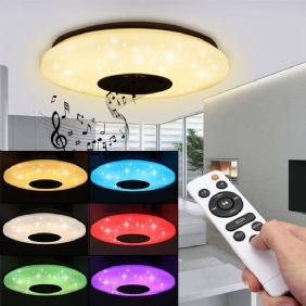 Moderni 60 W Rgb Led Kattovalo Bluetooth Musiikkikaiutinlamppu Kaukosäädin App Control