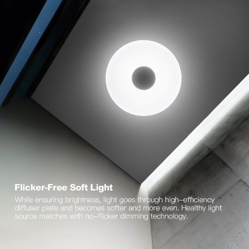 Offdarks Smart Ceiling Light Lxd-xg36-sp Wifi Ääniohjaus Bluetooth Kaiutin App Kaukosäädin Makuuhuone Keittiö Musiikki Kattolamppu