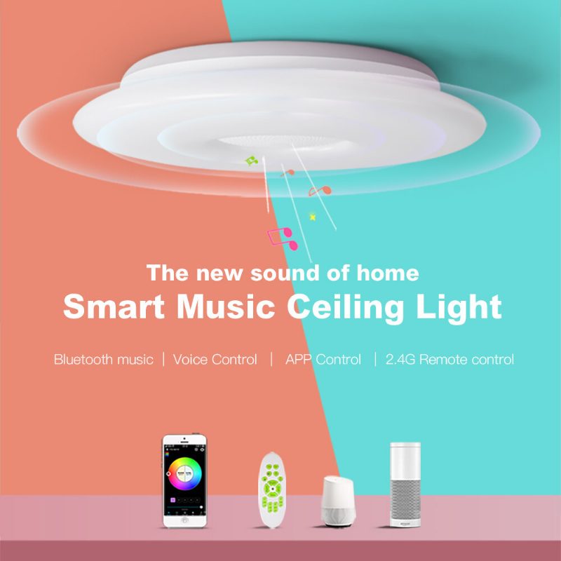 Offdarks Smart Ceiling Light Lxd-xg36-sp Wifi Ääniohjaus Bluetooth Kaiutin App Kaukosäädin Makuuhuone Keittiö Musiikki Kattolamppu