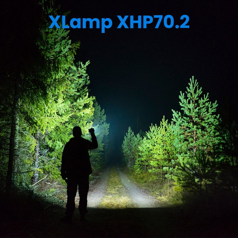 Outerdo Xhp70.2 90000 Lumenia 26650 Akku-led-taskulamppu Usb-ladattava Ulkokäyttöön Vedenpitävä Taktinen Taskulamppu