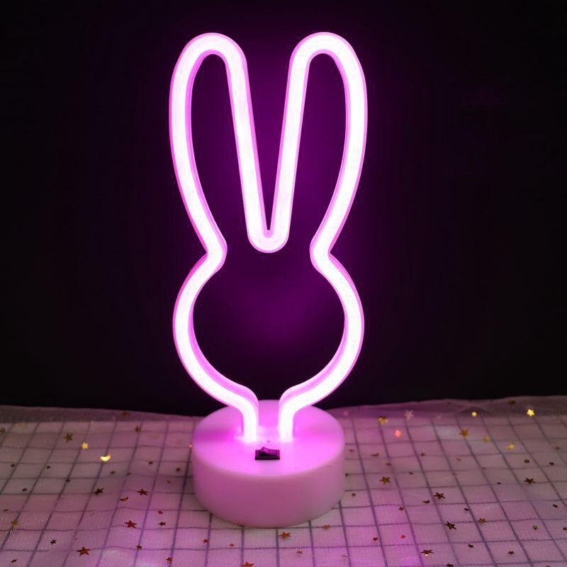 Päivitä Neon Night Light Rabbit Vibrato Anchor Bigmouth Bird Creative Spot