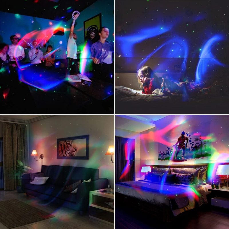 Rgb Led Aurora Star Sky -projektiolampun Synkronointi Musiikin Kaukosäätimellä Ajastettu Nukkumistoiminto