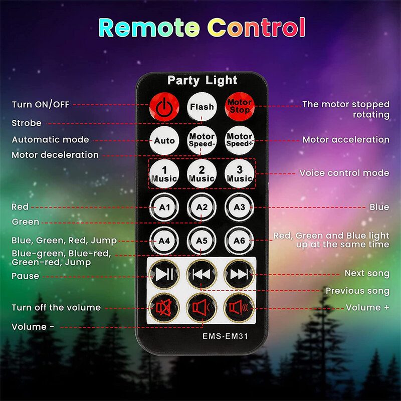 Solmore Dome Crystal Magic Ball Bluetooth -kaukosäädinlavavalo