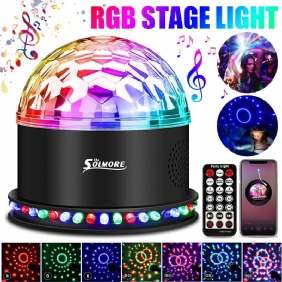 Solmore Dome Crystal Magic Ball Bluetooth -kaukosäädinlavavalo