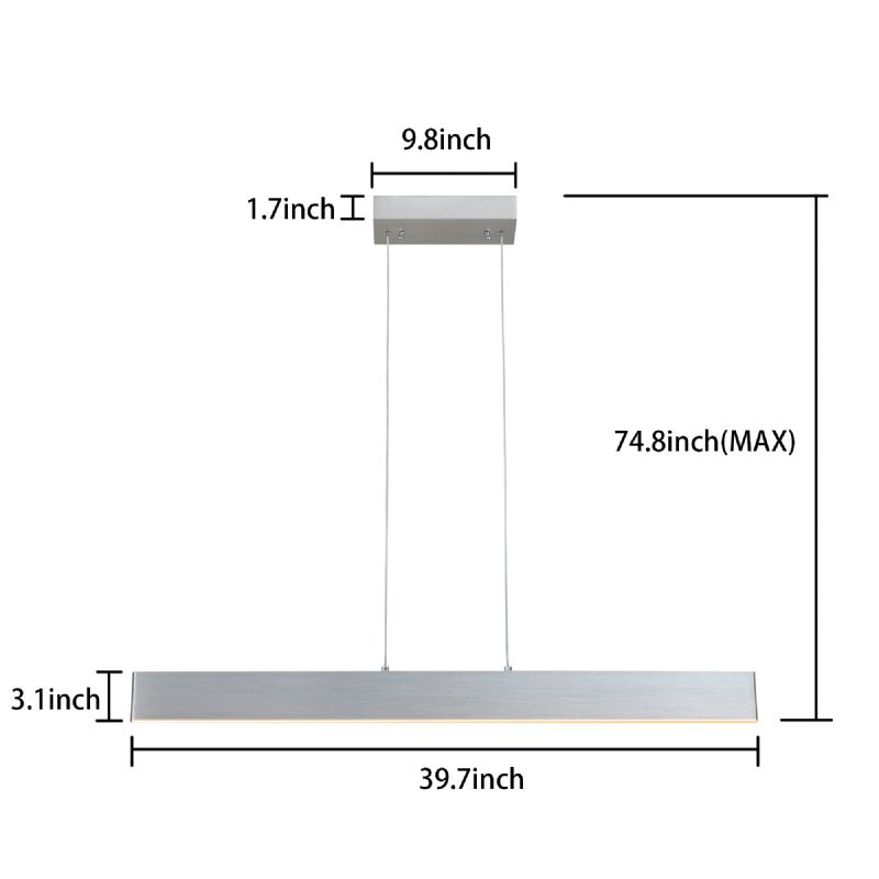 Usa Direct 18w Epäsuora Led-riippuvalaisin 3000k Daylight Ul-sertifioitu