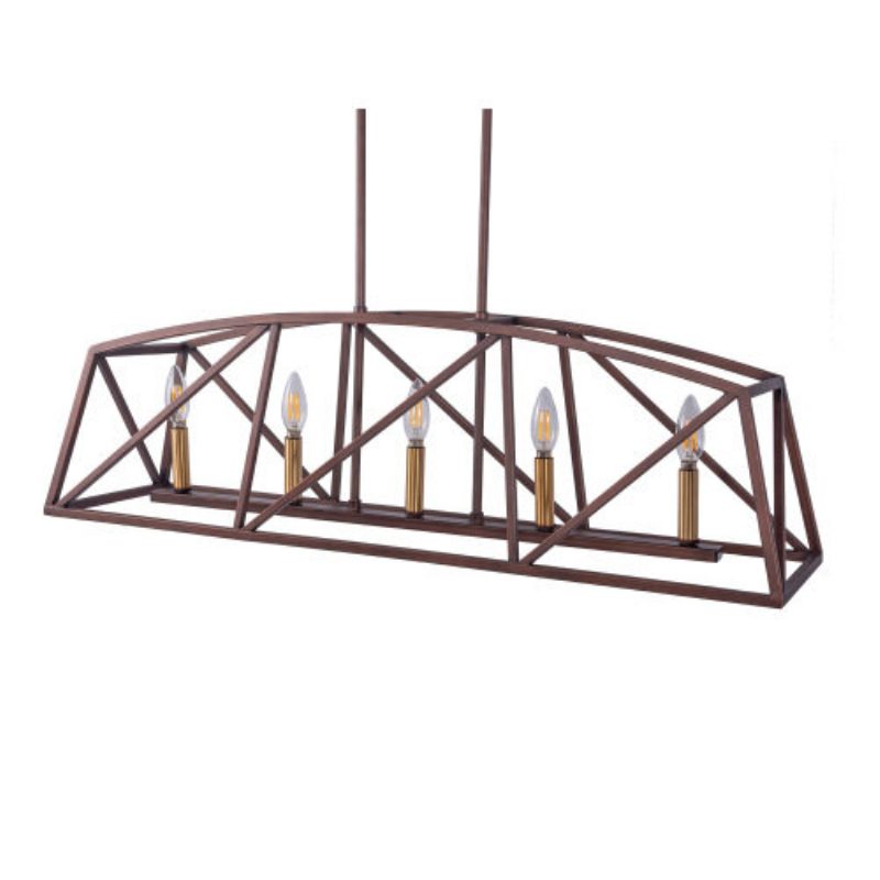 Usa Direct 5-light Candle Style Kitchen Island Lineaarinen Riipus