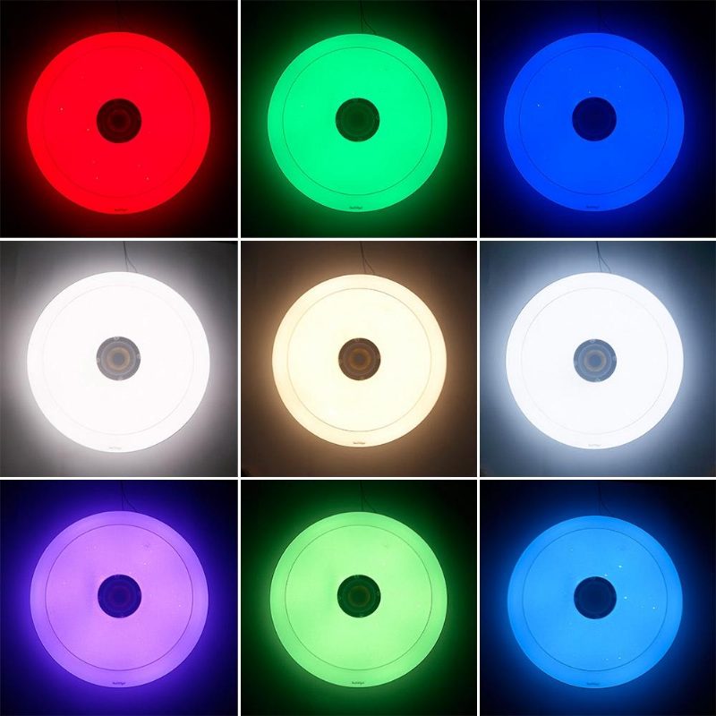 Youoklight 36w Rgb Himmennettävä Bluetooth-kaiutin Musiikki Led Kattovalo App Ohjauslamppu Ac220v