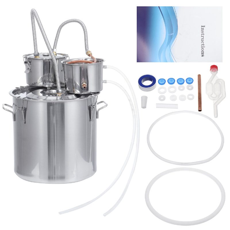 12l/20l/30l Home Alcohol Distiller Brewing Kit Moonshine Still Ruostumaton Kattila