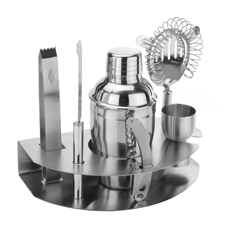 350 Ml Baarijuoma Cocktail Shaker Jigger Mixer Sets Ruostumattomasta Teräksestä Bartender Tool Kit