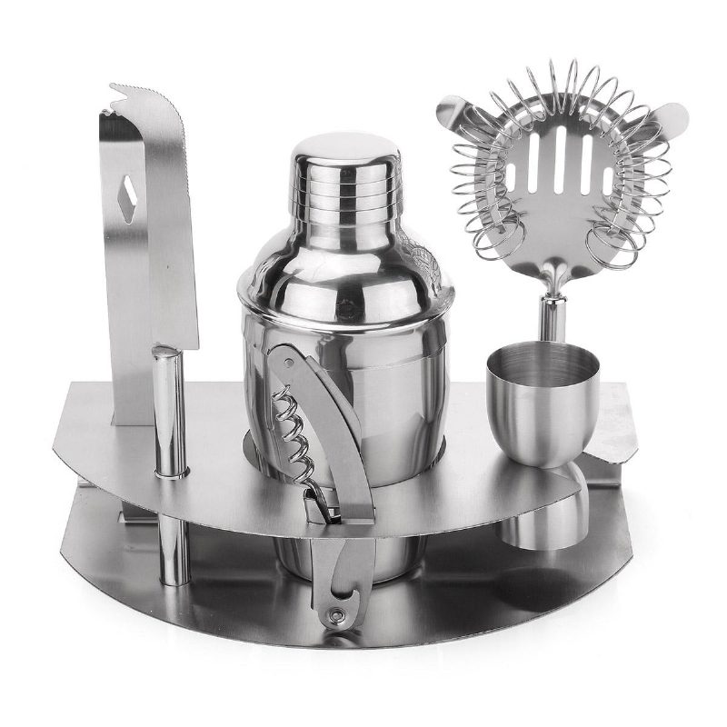 350 Ml Baarijuoma Cocktail Shaker Jigger Mixer Sets Ruostumattomasta Teräksestä Bartender Tool Kit