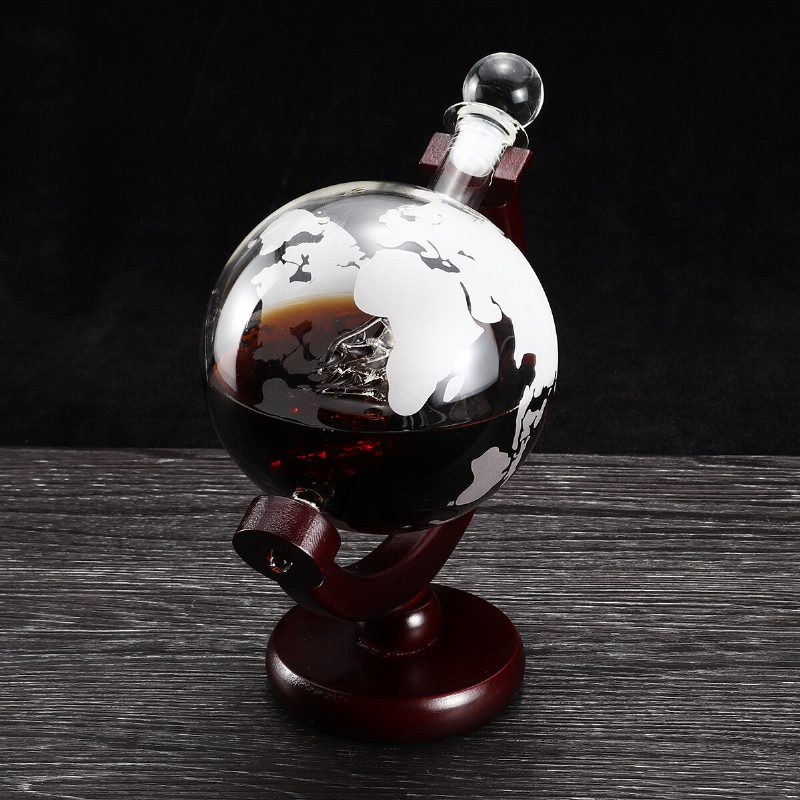 850 Ml Glass Decanter Globe Liquor Gifts Viskipullo Suuri Tilavuus Pullo Alkoholijuomat