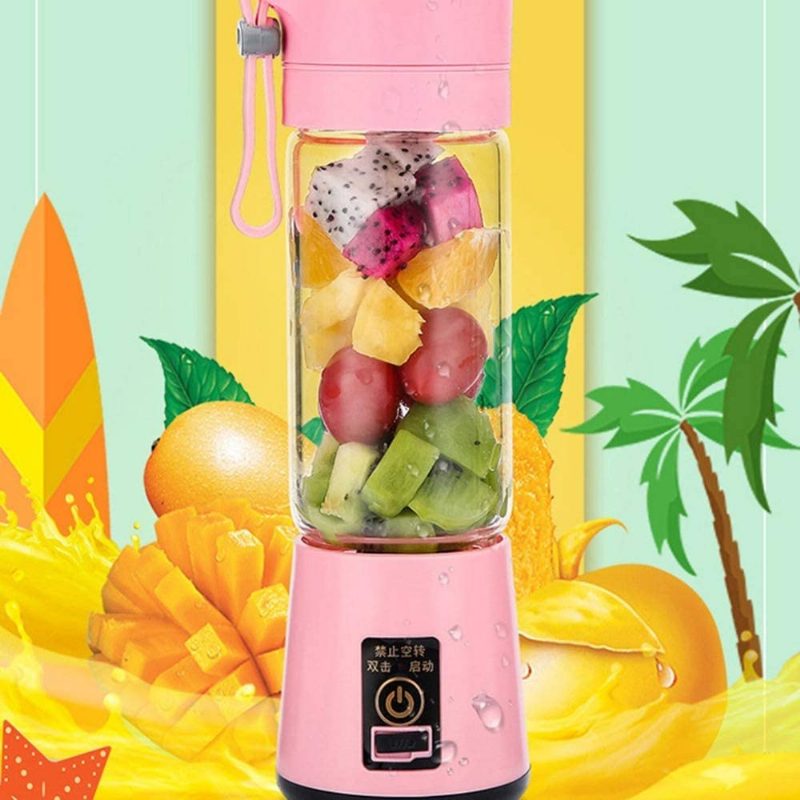 Blender Smoothie Maker Electric Mini Kannettava Usb Ladattava