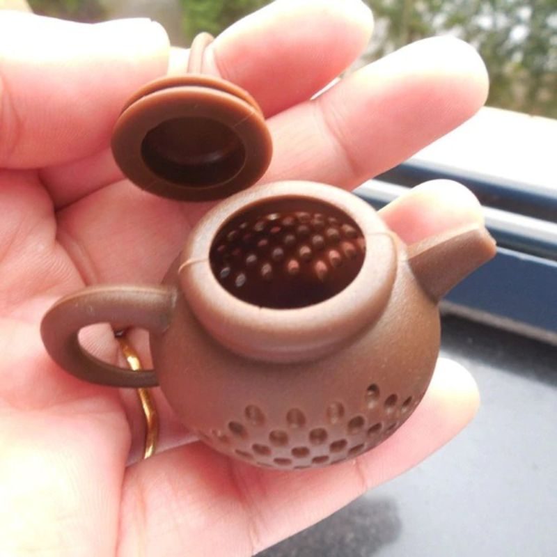 Creative Teapot-shape Tea Infuser Siivilä Silikoni