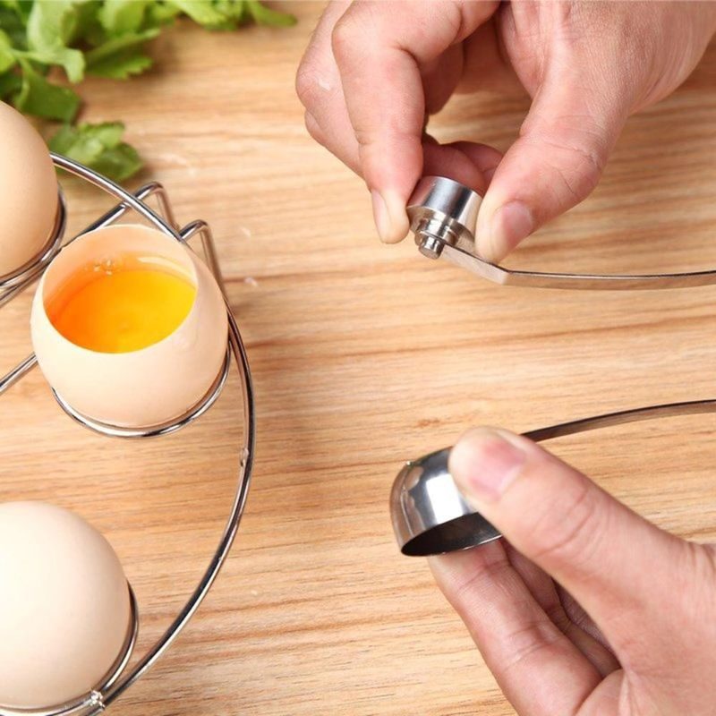 Egg Topper Cutter Kuorenavaaja Ruostumatonta Terästä