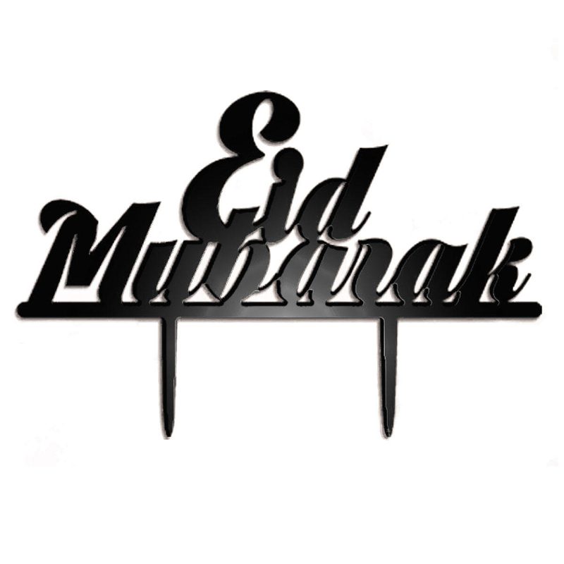 Eid Mubarak Ramadan Iftar Cake Topper Muslim Islam Hajj Sisustus Musta Kulta Kakkukoristeet Kakun Koristelusarja Leivontatullit