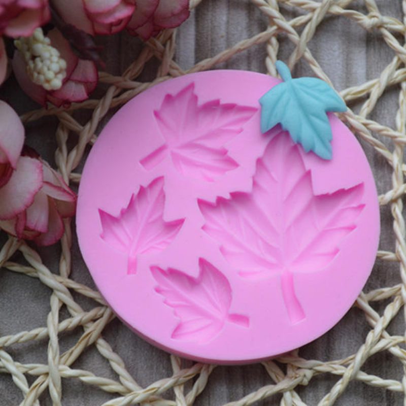 Mapple Leaf Silicone Fondant Mold Sugarcraft Kakun Koristelumuotti