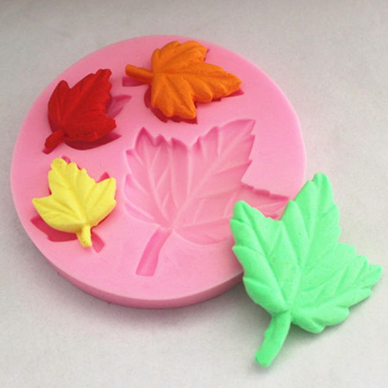 Mapple Leaf Silicone Fondant Mold Sugarcraft Kakun Koristelumuotti