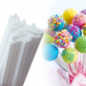 Muoviset Lollipop Stick -turvalliset Valkoiset Leivontatarvikkeet