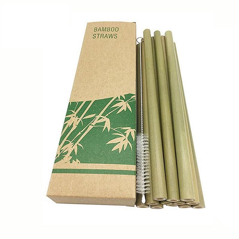 Natural Bambu Juomapillit 10 Kpl Setti