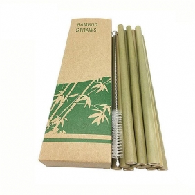 Natural Bambu Juomapillit 10 Kpl Setti